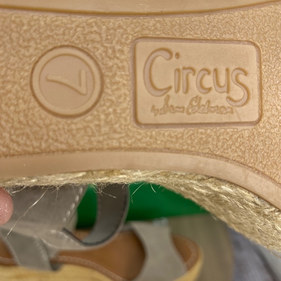 Circus by Sam Edelman Delilah Espadrille Wedge Sandal US/7M Putty - Picture 7 of 16